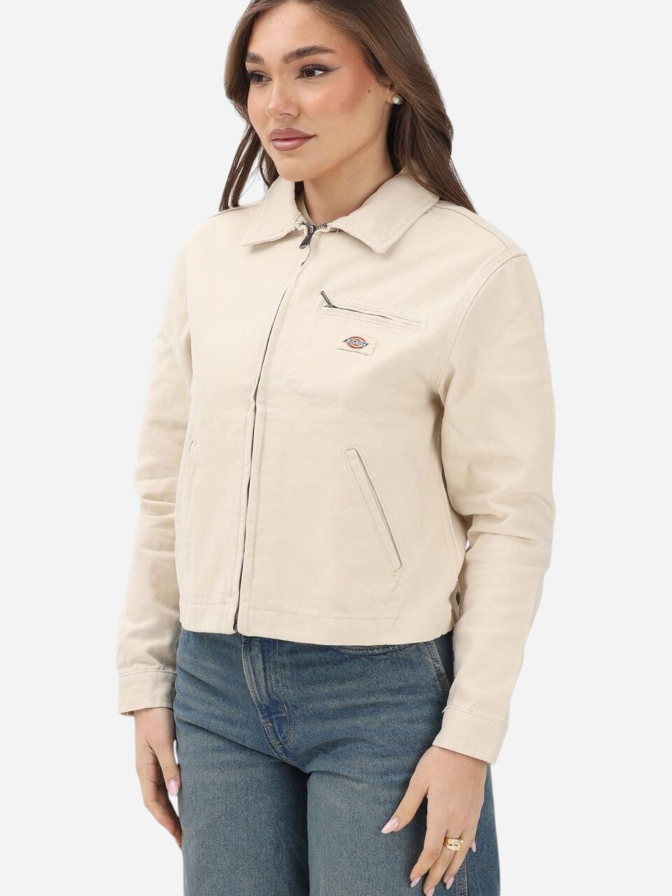 Dickies Unlined Canvas Painter Jacket W Wood Ash