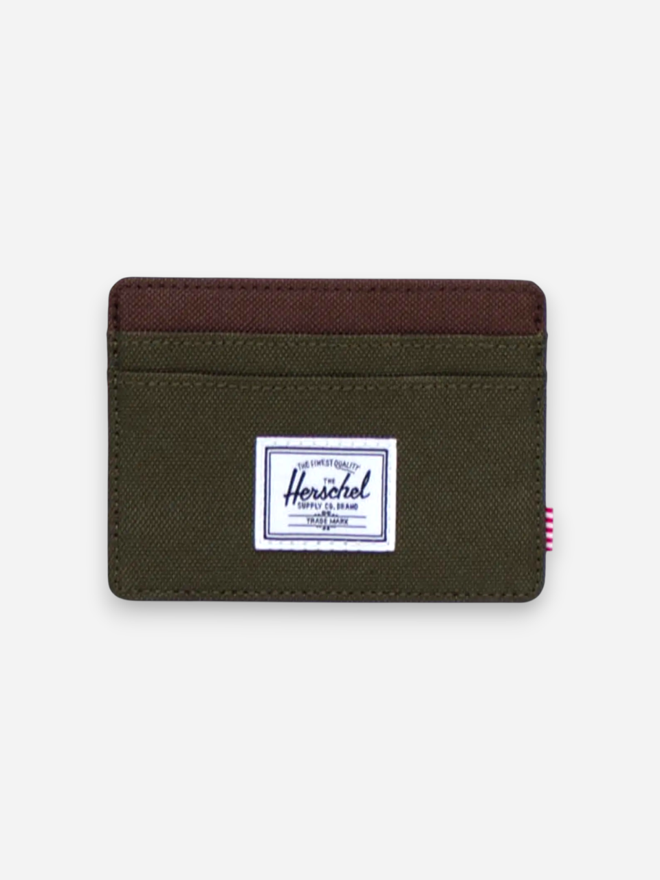 Herschel Charlie Cardholder Ivy Green Chicory Coffee