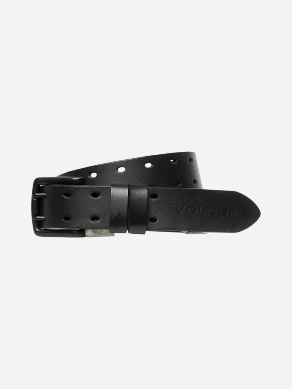 Volcom Two Spike Leather Belt Black