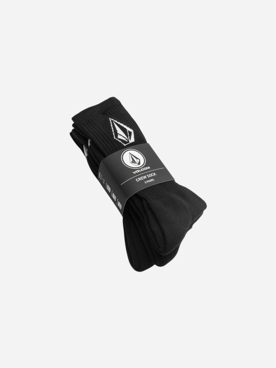 Volcom Full Stone Sock 3PK Black