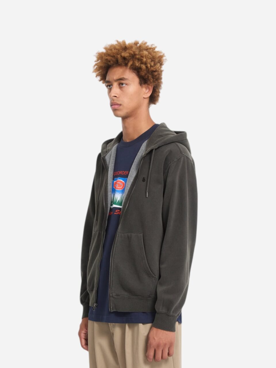 Volcom Single Stone PW Zip Rinsed Black - immagine 2